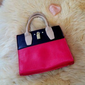 Black & Red Color Block Mini Tote Purse - Charming Charlie